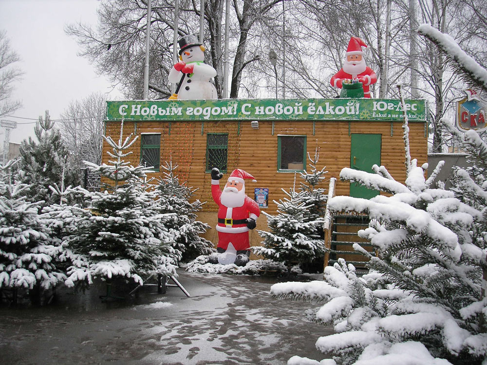 Домик на ёлочном базаре